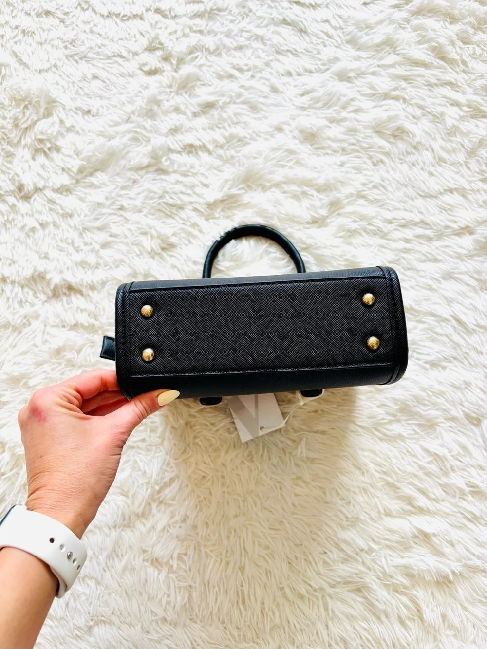 🤍New! Black Structured Crossbody Top-Handle Women's Bag